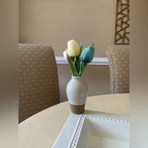 Speckled Bud Vase Platter Decoration 💐